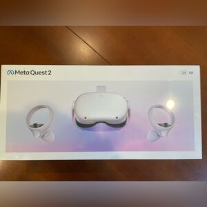 Meta Quest 2 VR Headset with White Controllers - Wireless All-In-One VR